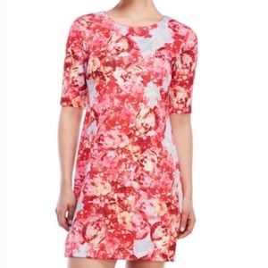 CeCe Floral Short Sleeve Dress